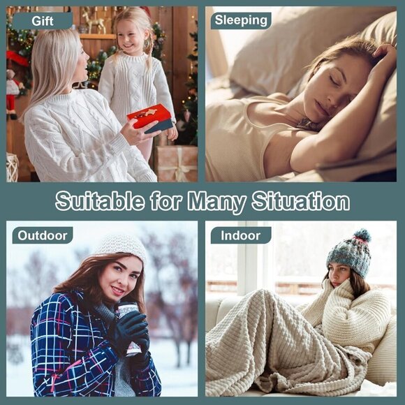 ⭐7 Pairs Womens Winter Cozy Fluffy Socks Warm Fuzzy Christmas Socks - Picture 6 of 6